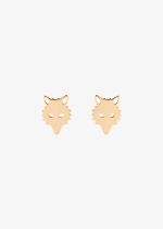 wolf earrings