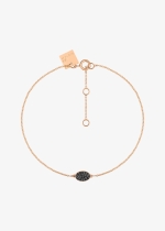 sequin black diamond bracelet