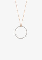 baby diamond circle on chain