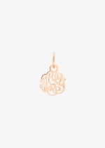 mini monogram charm