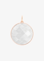 jumbo pixie ever white moonstone disc charm
