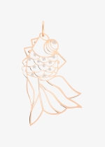 goldfish charm with diamonds