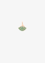 tiny tsavorite koi charm
