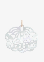 white mop lotus charm