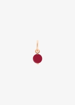 coral tiny bead charm