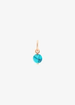 turquoise tiny bead charm