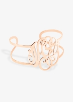 large lace monogram cuff