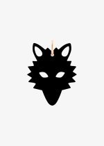 onyx wolf charm