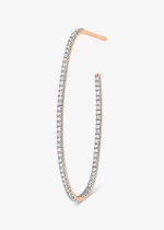 solo large ellipse diamond hoop