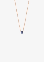 mini sapphire star necklace