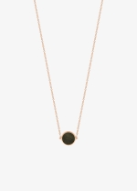 mini ever golden obsidian disc necklace