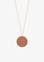 jumbo ever gold sandstone disc on chain