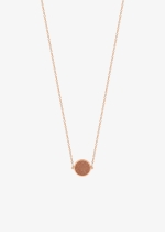 mini ever gold sandstone disc necklace