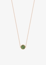 mini ever jade disc necklace