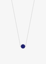 mini ever lapis white gold disc necklace