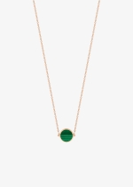 mini ever malachite disc necklace