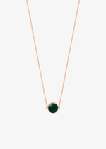 mini pixie ever green agate disc necklace