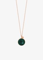 pixie ever green agate disc on chain