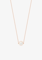 mini pixie ever white moonstone disc necklace