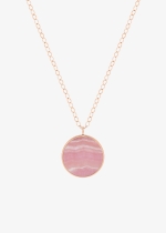 jumbo ever rhodochrosite disc on chain