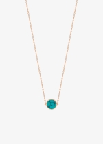 mini ever turquoise disc necklace