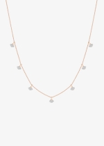 tiny 7 diamond koi on chain