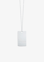 army plate on chain