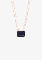 jumbo midnight blue sandstone necklace