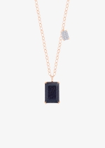 duo midnight diamond & blue sandstone necklace