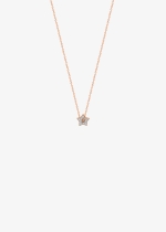 mini diamond milky way open star necklace