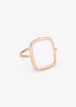 white agate antique ring