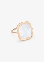 white MOP antique ring