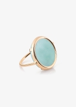 amazonite disc ring