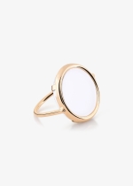 ever white agate disc ring
