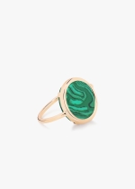 baby malachite disc ring
