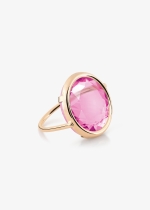 pink corundum disc ring