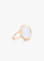 baby white MOP disc ring