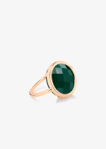 pixie green agate baby disc ring