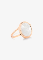 pixie white moonstone baby disc ring