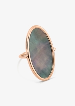 ellipse black MOP ring