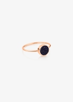 mini ever blue sandstone disc ring