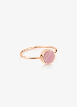 mini ever rhodochrosite disc ring