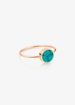mini ever turquoise disc ring