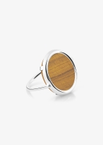 ever tiger eye white gold disc ring
