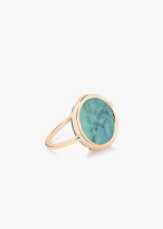 baby turquoise disc ring