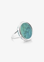 fallen sky white gold disc ring