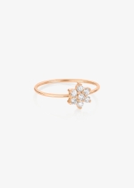single diamond star ring