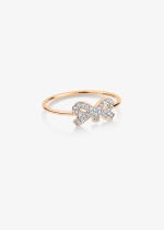 tiny diamond bow ring