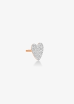 solo angele diamond heart stud