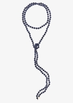 blue sandstone bead sautoir